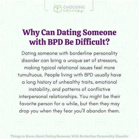 dating a woman with borderline personality disorder